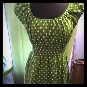 Retro polka dot dress